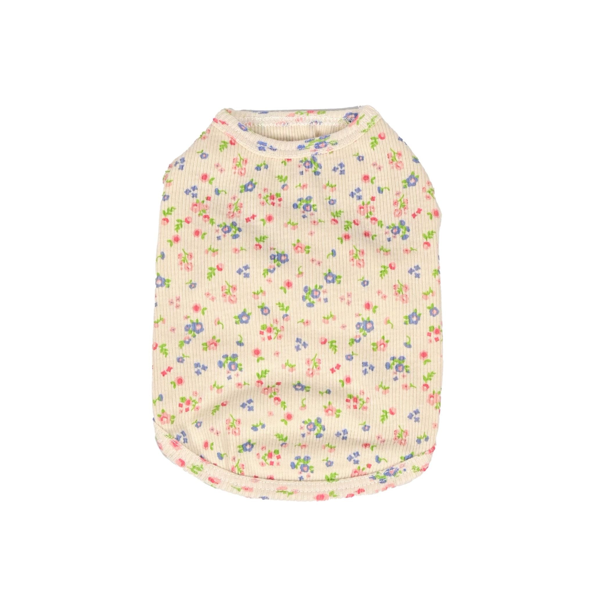 Puff Sleeve Flower Pattern Top